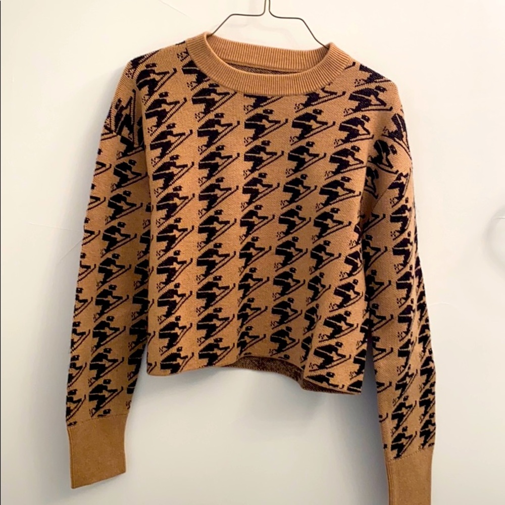 Vintage style cropped sweater